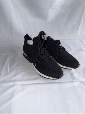 14th & Union Rorie Black Knit Breathable Lightweight Lace Up Fashion Sneakers 10